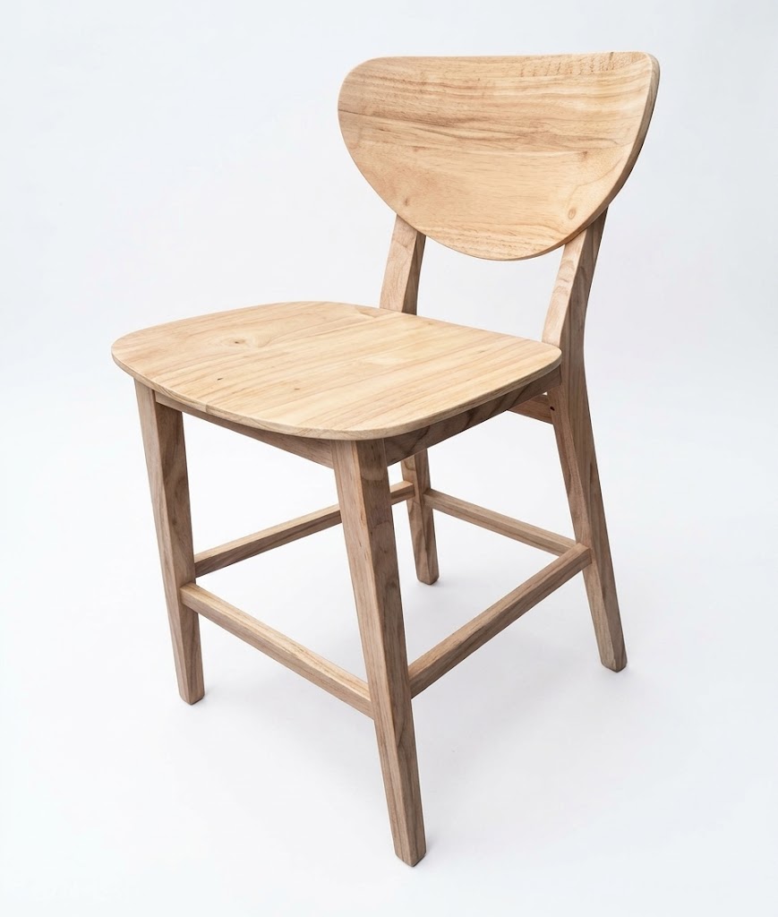 AHŞAP ELMA BAR SANDALYESİ  DS-025